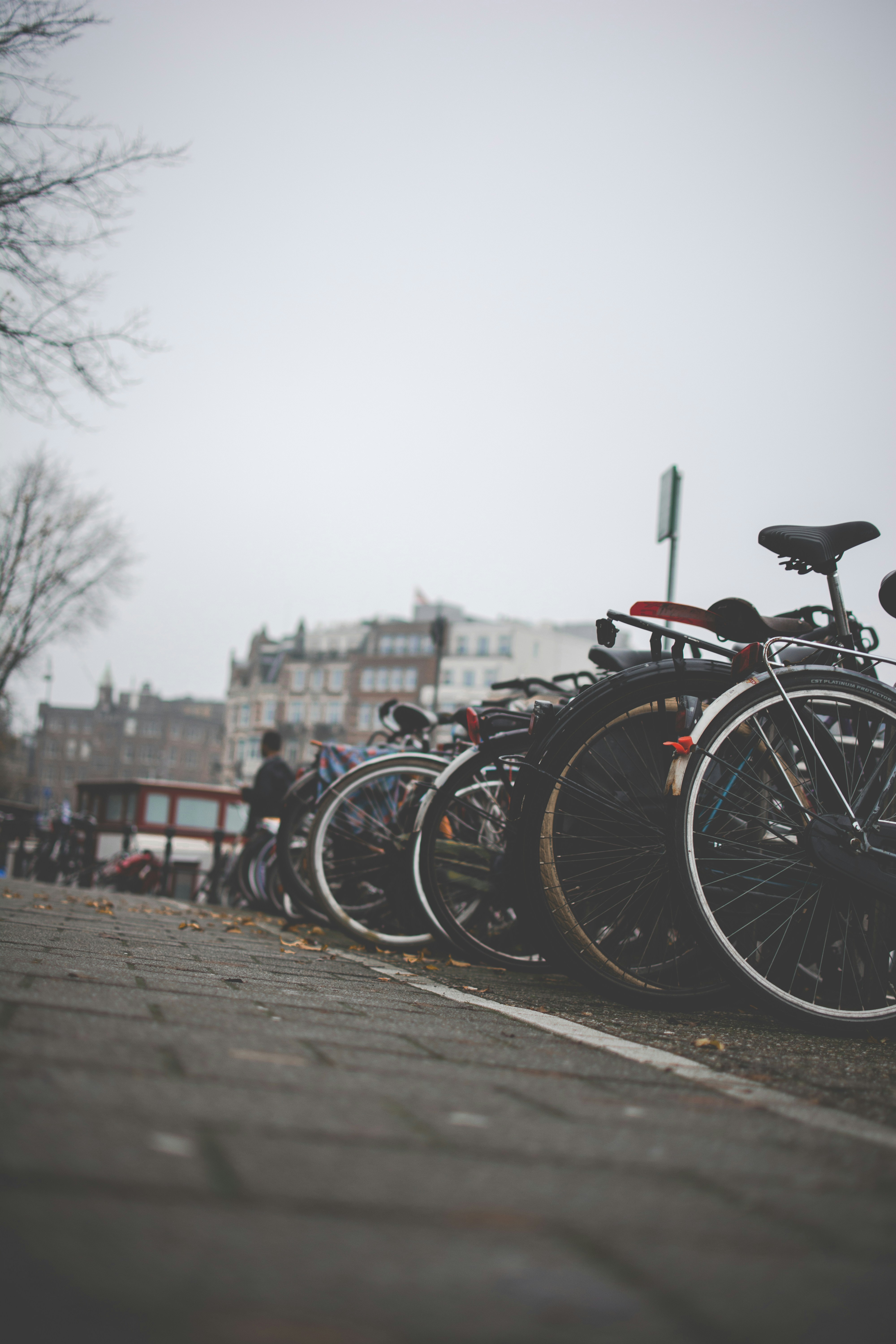Parked bicycles in Amsterdam